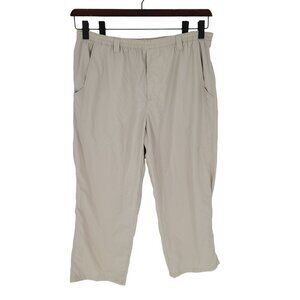 Columbia mens XL light cream GRT packable athletic outdoor windbreaker pants